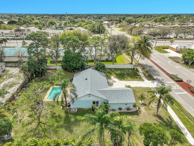 aerial view featuring a residential view