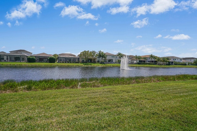 view of water feature featuring a residential view