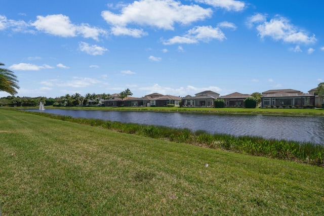 view of water feature featuring a residential view