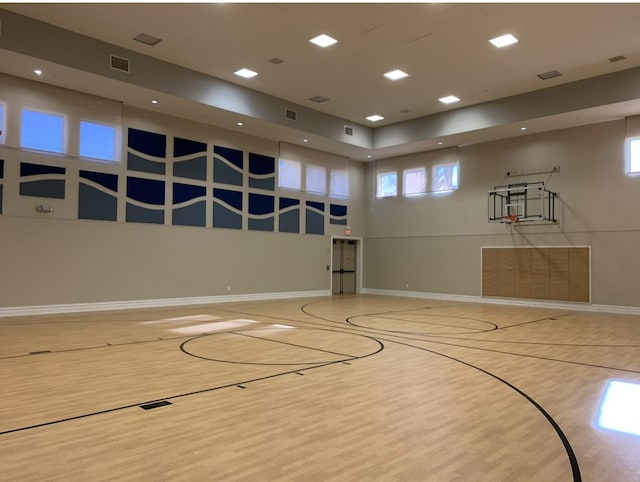 view of sport court with community basketball court