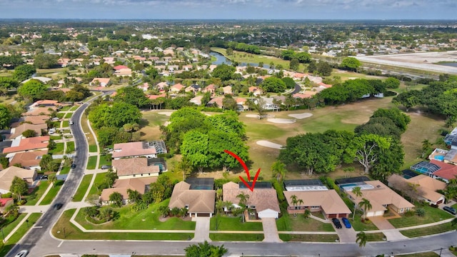 bird's eye view featuring a residential view