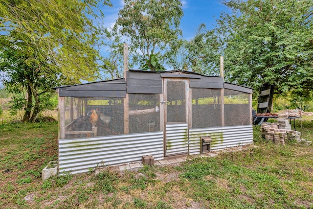 view of poultry coop