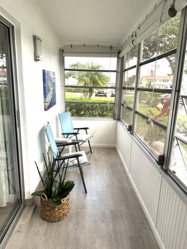 view of sunroom / solarium