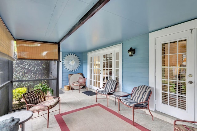 view of sunroom / solarium