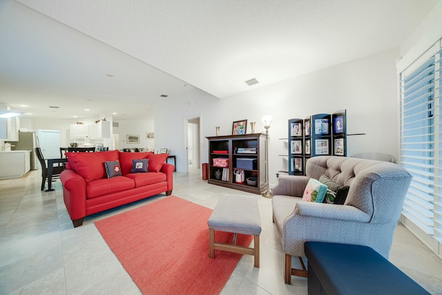 living room with visible vents