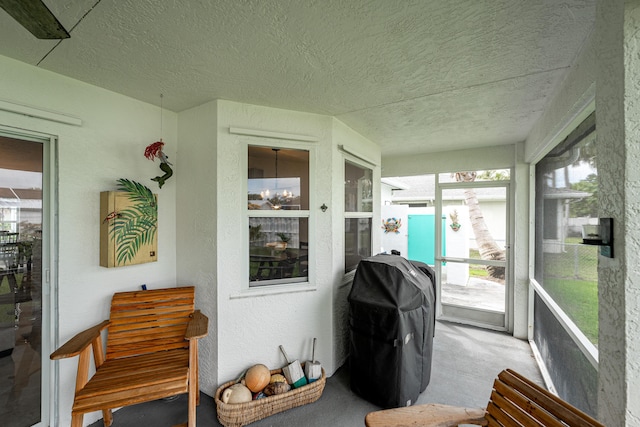 view of sunroom / solarium