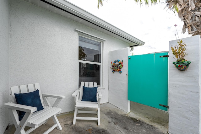 view of patio with fence