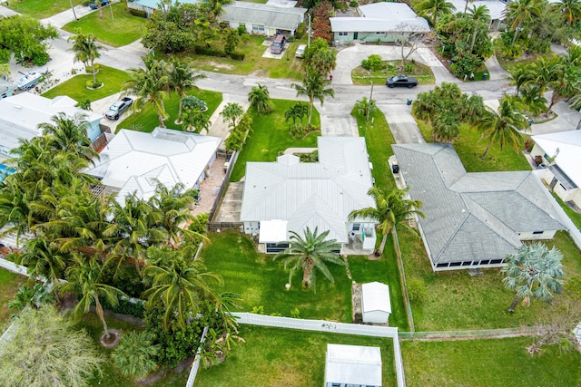 drone / aerial view with a residential view