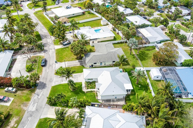 bird's eye view with a residential view