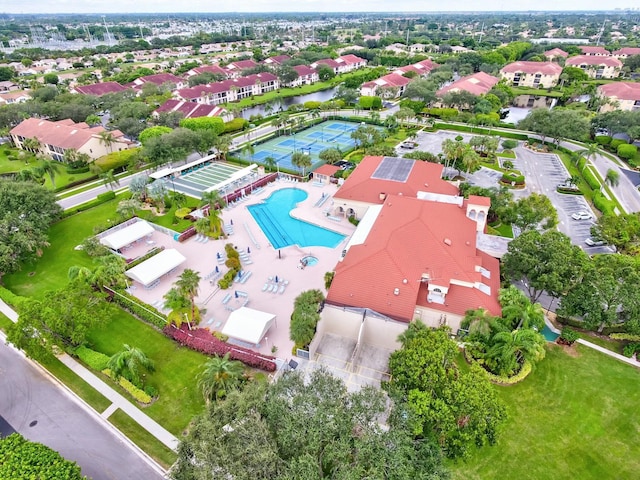 bird's eye view featuring a residential view