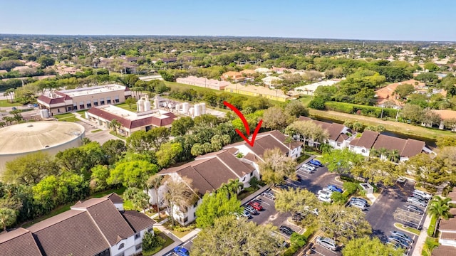 drone / aerial view featuring a residential view