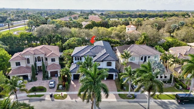 bird's eye view featuring a residential view