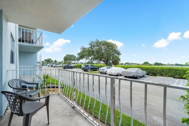 view of balcony