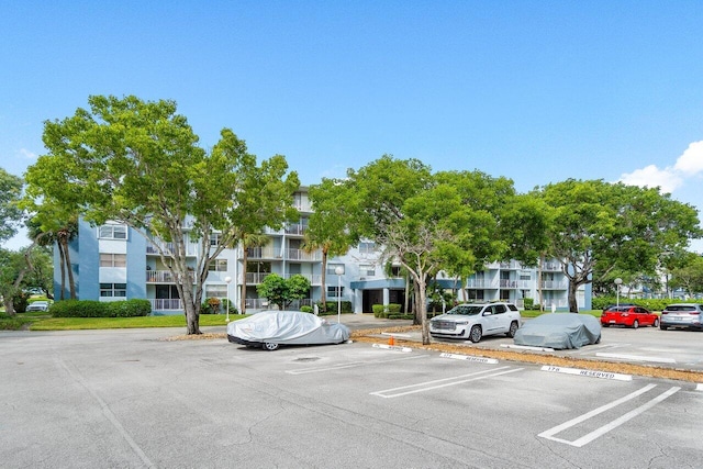 view of uncovered parking lot