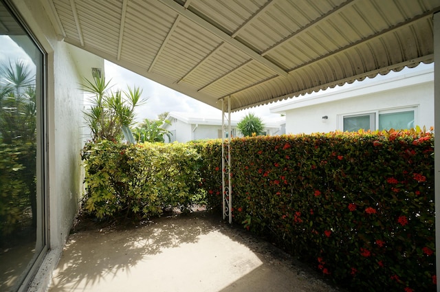 view of patio / terrace with fence