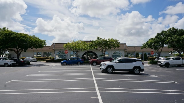 view of uncovered parking lot