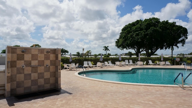 pool featuring a patio