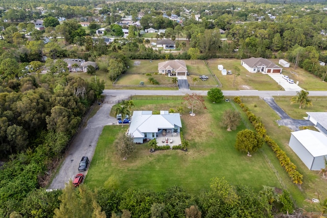 bird's eye view with a residential view