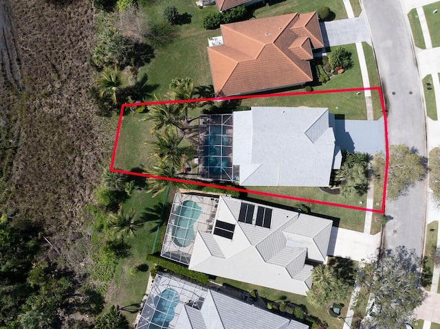 birds eye view of property