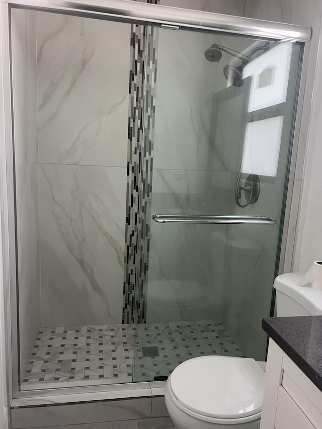 410 S D St, Lake Worth Beach, FL 33460 - full bath with vanity, toilet, and a shower stall