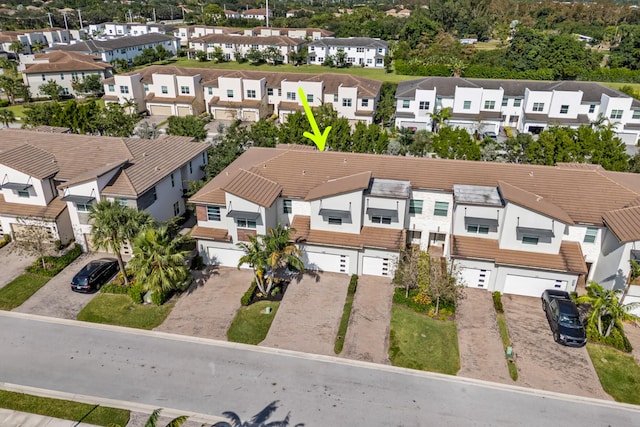 bird's eye view featuring a residential view