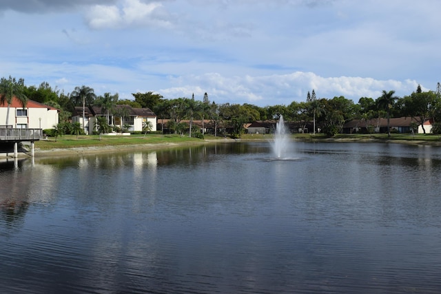 view of water feature