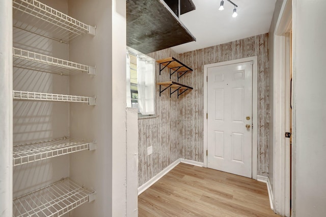 interior space with light wood-style flooring