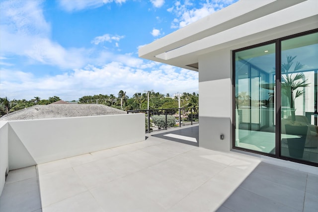 view of patio / terrace featuring a balcony