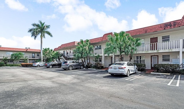 view of uncovered parking lot