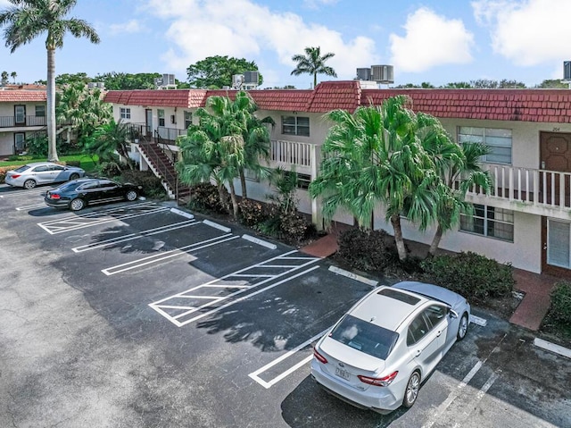 view of uncovered parking lot