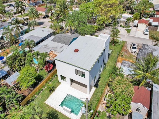 birds eye view of property featuring a residential view