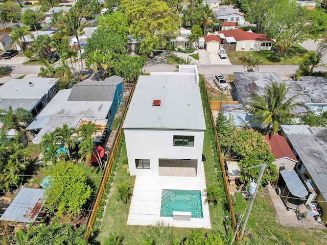 birds eye view of property featuring a residential view