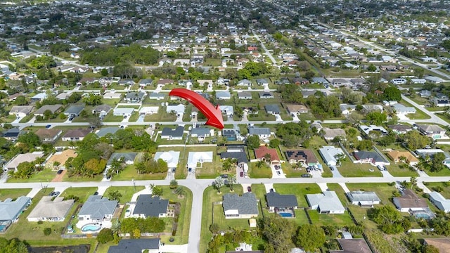 birds eye view of property featuring a residential view