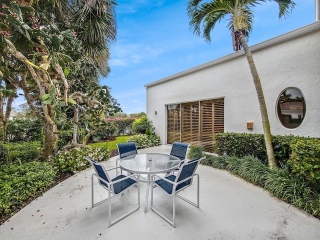 view of patio / terrace featuring outdoor dining space