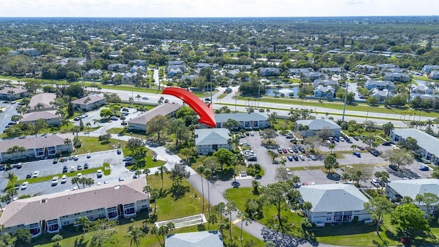 drone / aerial view featuring a residential view