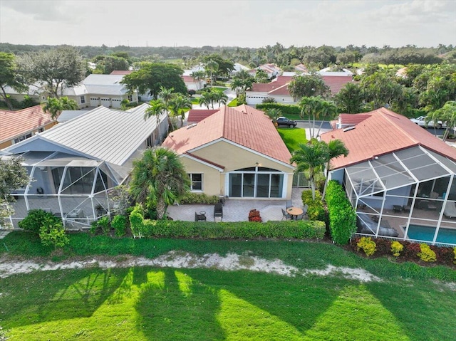 bird's eye view featuring a residential view