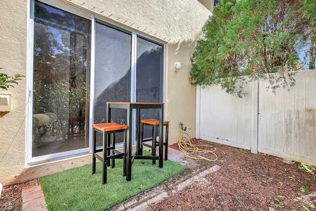 view of patio / terrace with fence