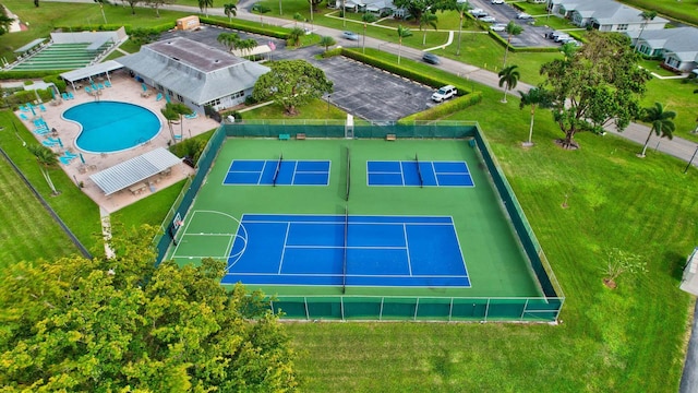 birds eye view of property