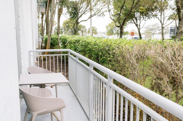 view of balcony