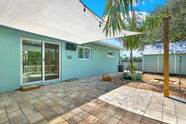 view of patio / terrace with fence