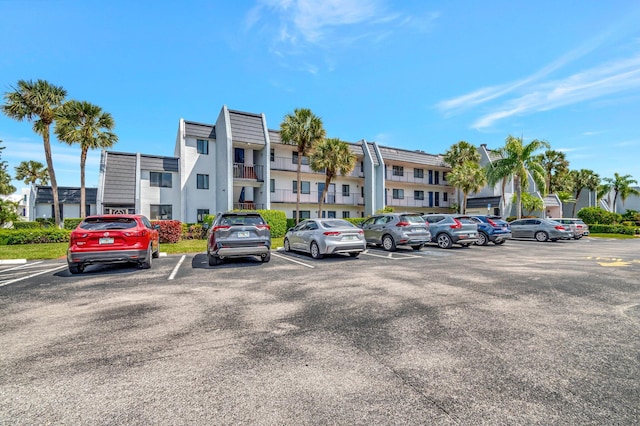 view of uncovered parking lot