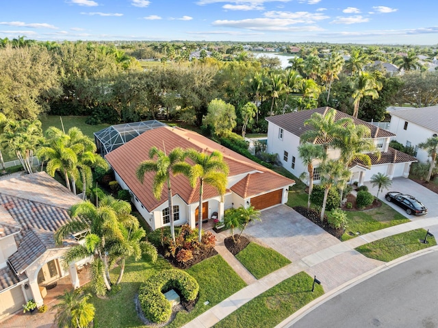 bird's eye view featuring a residential view