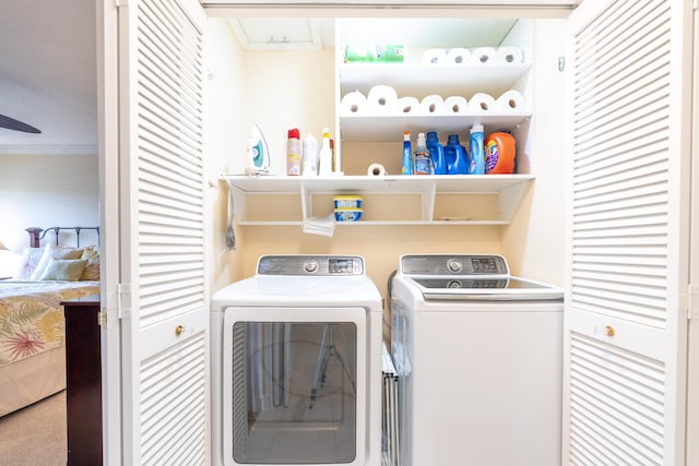 laundry room featuring laundry area and independent washer and dryer