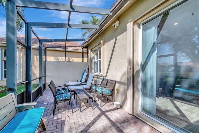 6782 Hillsdale Pt, Boynton Beach, FL 33437 - view of unfurnished sunroom