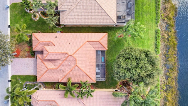 6782 Hillsdale Pt, Boynton Beach, FL 33437 - birds eye view of property with a water view