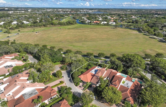 aerial view featuring a residential view