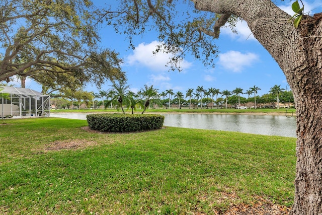 view of water feature