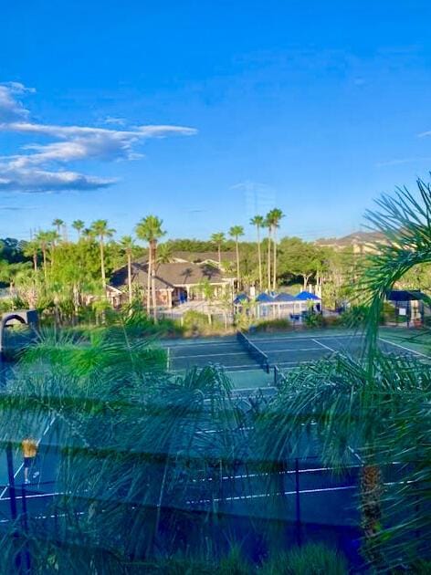 view of tennis court