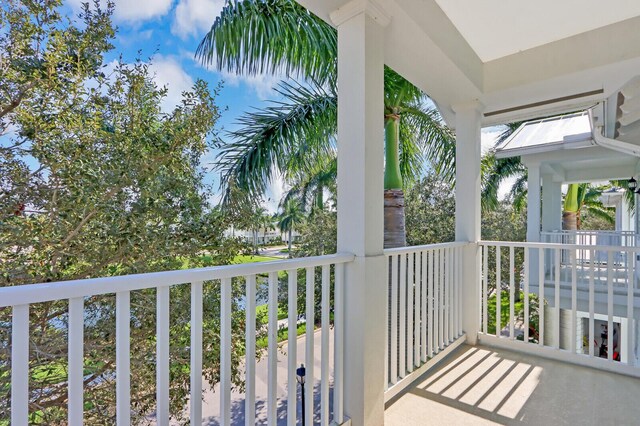 view of balcony