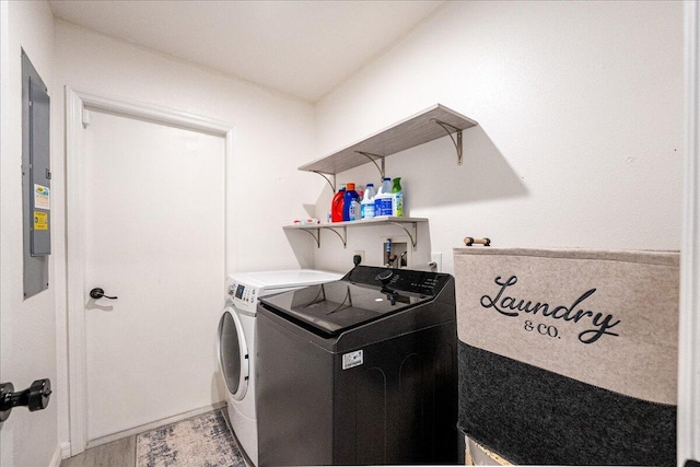 laundry area featuring laundry area and washing machine and clothes dryer